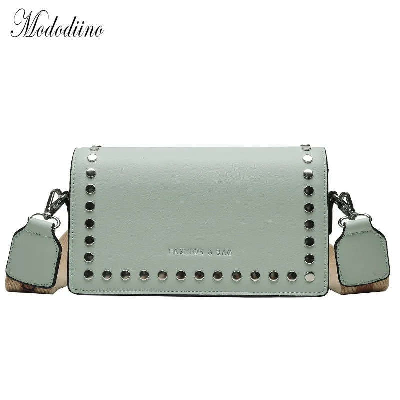 Сумки через плечо Mododiino с заклепками для женских сумок маленькая сумка роскошные