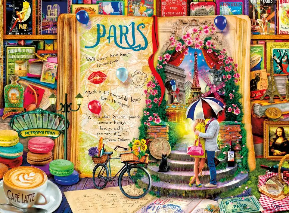 Набор для вышивки крестиком 14 карат картина Impression of Paris Scenic набор сделай сам