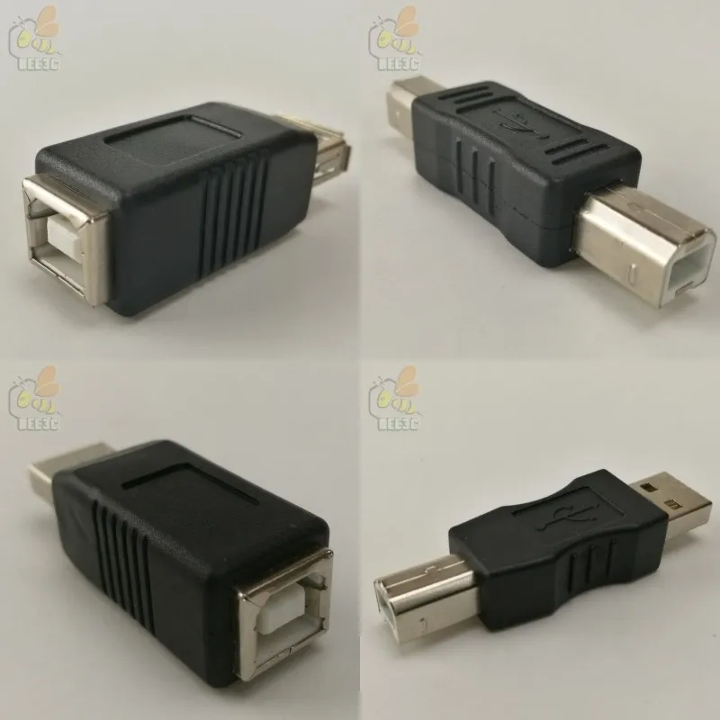 USB 2 0 type-A-type-B разъем типа A-type B Расширенный принтер черный адаптер для печати 4