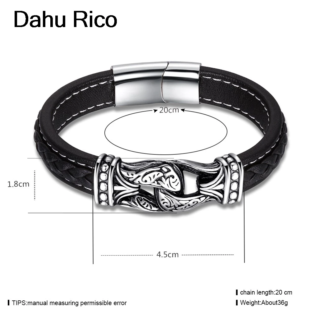 leather stainless steel bijoux tibetan bracelet world of warcraft personalized tennis Dahu Rico bracelets | Украшения и
