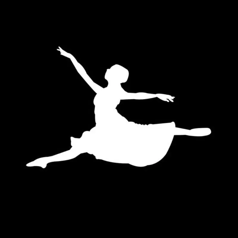 

14CM*9CM Car Styling Ballet Dance Vinyl Car Stickers Accessories S2-0099
