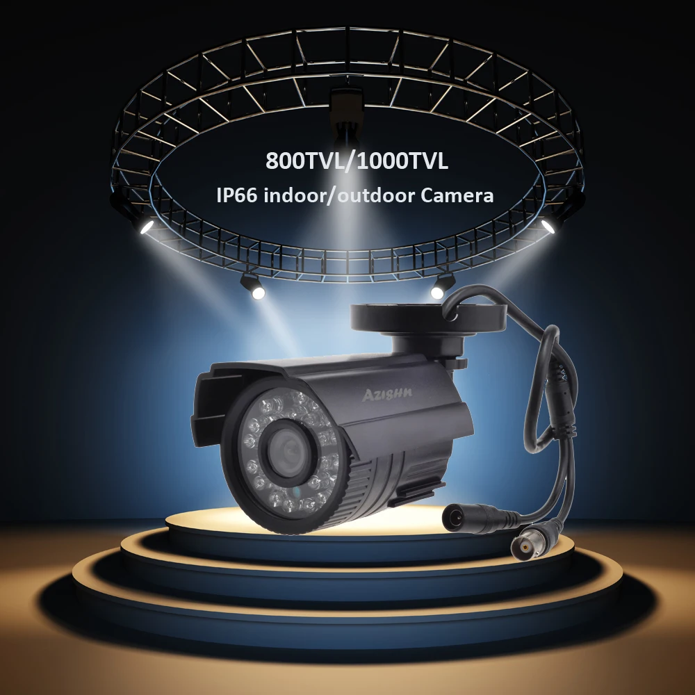 AZISHN CCTV камера 800TVL/1000TVL ИК фильтр 24 часа день/ночное видение видео открытый водонепроницаемый ИК Пуля Камеры Наблюдения