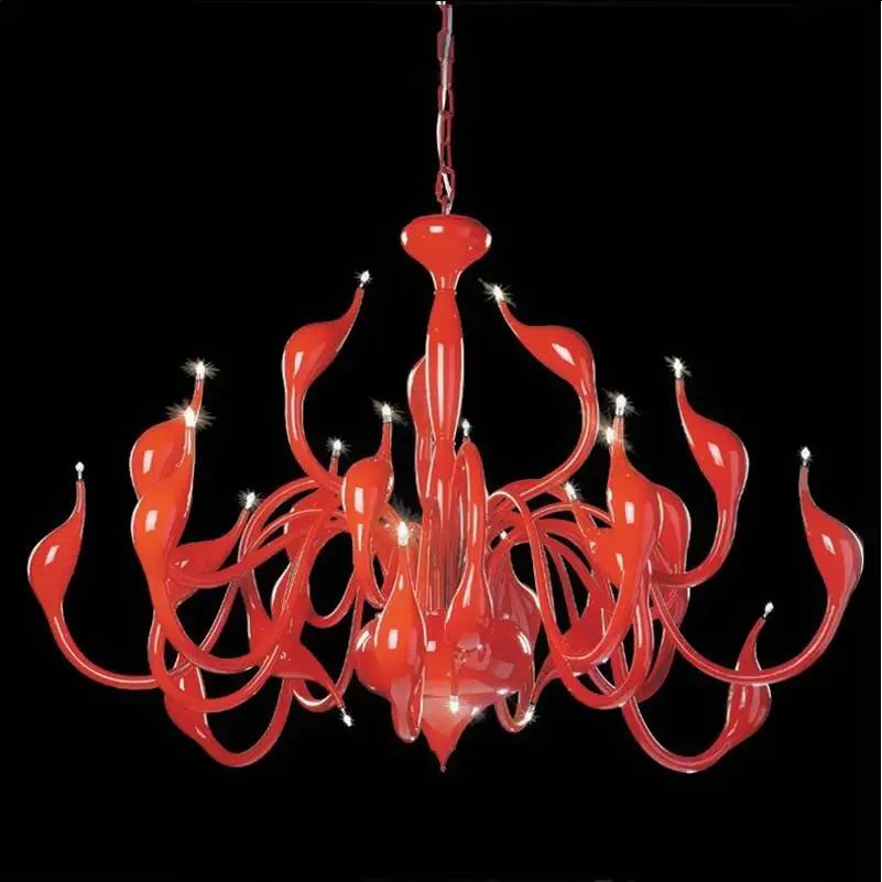 люстра светодиодная в гостинную Хрустальные СВЕТОДИОДНЫЕ Лебедь Люстры