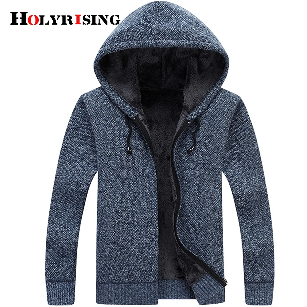 

Holyrising Men Cardigan Casual Sweaters Thicken Outwear Warm Busos Para Cardigan Hombre Male Hooded Clothing 5 Colours 18313-5