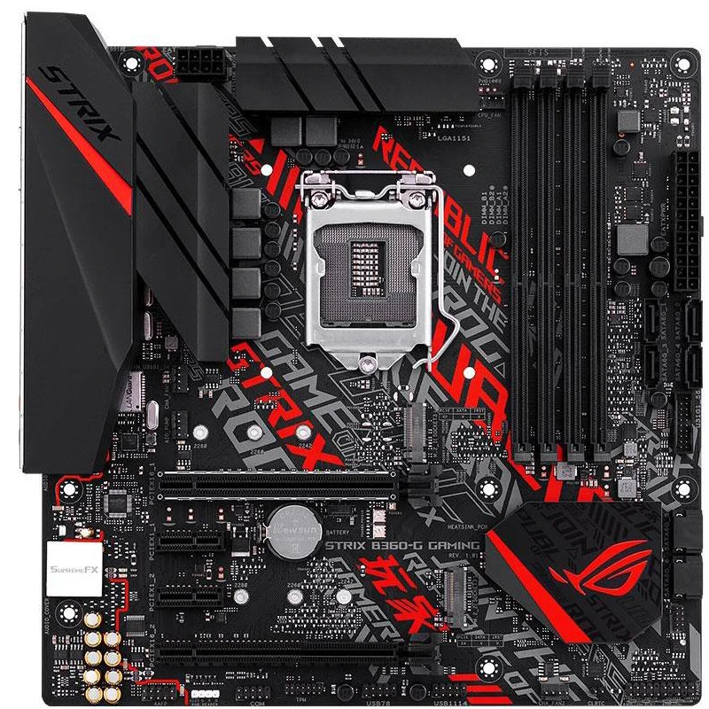 Asus STRIX B360-G игровая настольная Материнская плата Intel B360 Socket LGA 1151 8th GenCore i7/i5/i3/Pentium/Celeron RGB