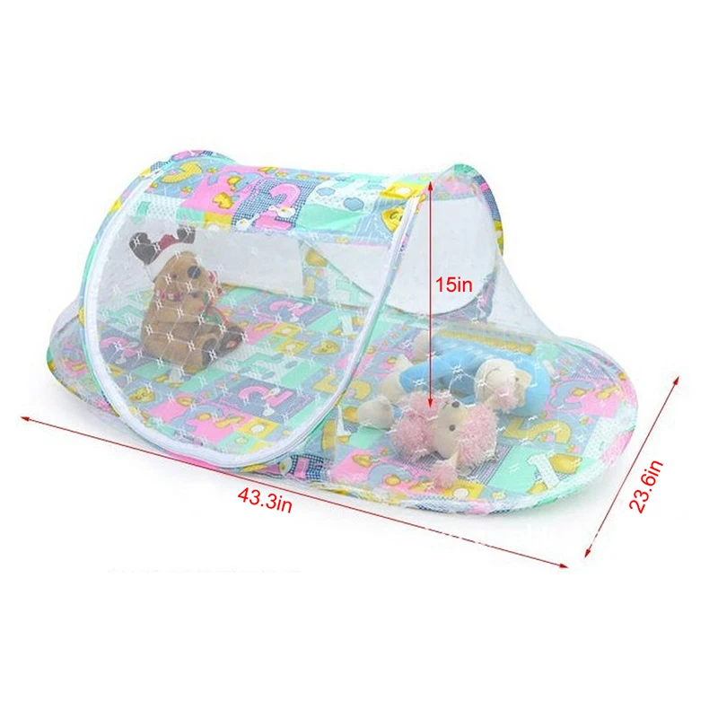 Coxeer Портативный Baby Safe москитная сетка мультфильм печатных детские кроватки палатка с пыли сень полиэстер москитная сетка mosquitera