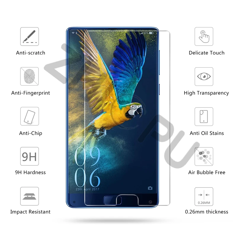 2 шт./лот 2.5D 0 26 мм 9H Премиум Закаленное стекло для Elephone S8 6 дюймов Защитная пленка