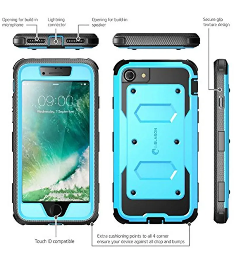 Чехол для iphone 7/8 4,7 дюйма i-Blason Armorbox, полный корпус, сверхмощный ударопрочный бампер, крышка со встроенным протектором экрана