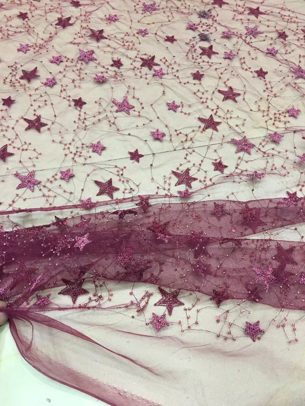 Новинка белое/зеленое/розовое 7 видов цветов со звездами и бисером линия на сетке