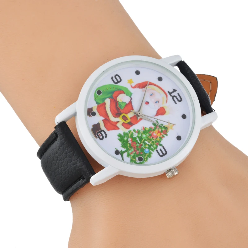 FUNIQUE 2018 рождественские часы с деревом для пожилых женщин Аналоговые кварцевые