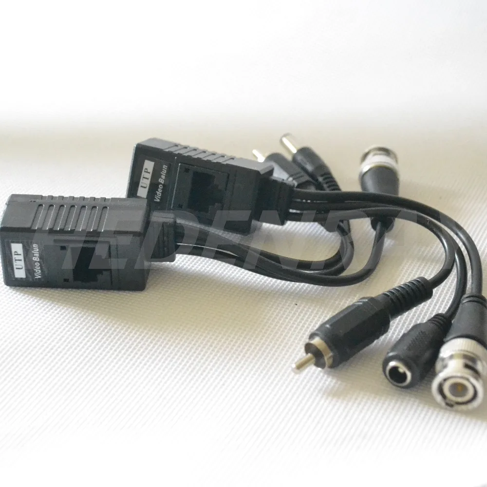 DHL 200Pcs(100Pair) HDCVI/HDTVI/AHD Video Balun трансивер CCTV BNC UTP RJ45 Power Over CAT5/5E/6 Cable For Camera|rj45 video|bnc utpcable