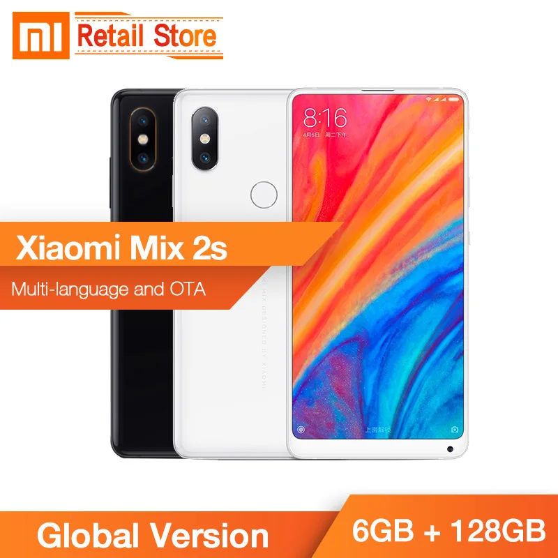 Глобальная версия Xiaomi mi x 2 S Snapdragon 845 6 GB 128 5 99 &quotполный экран AI двойная PD камера