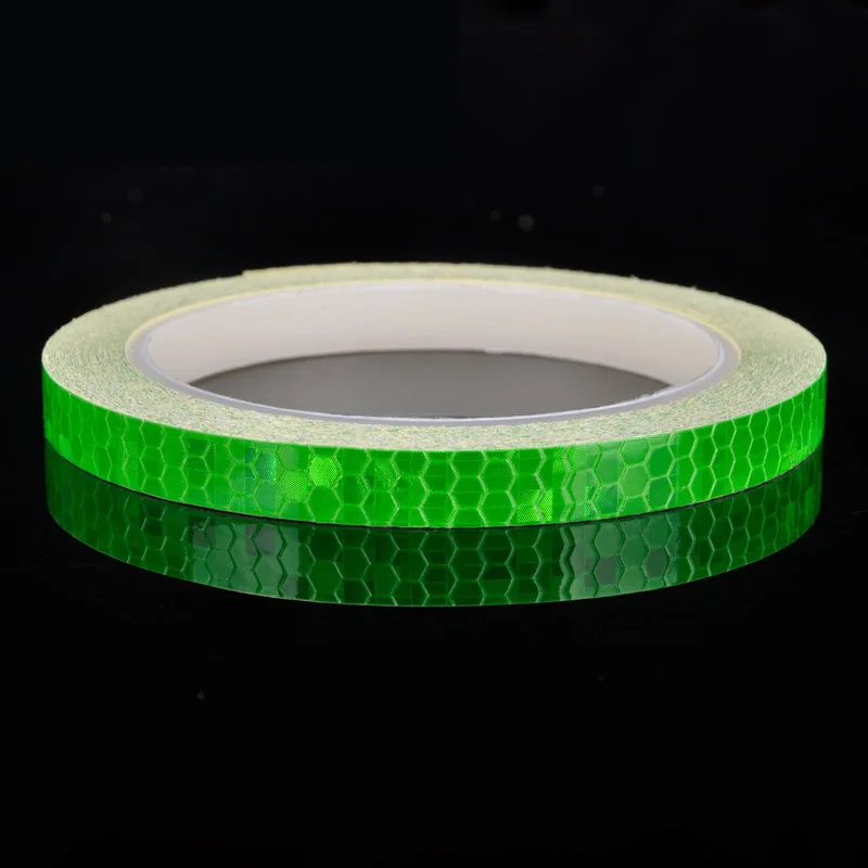 Green Авто-Стайлинг Ночная Волшебная красные, синие желтые Предупреждение Светоотражающие полоска 1 см* 8 м для автомобильного каркаса мотоцикла декоративный автомобильный стикер - Цвет: Green