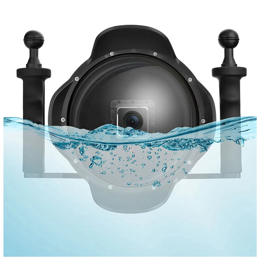 Top Deals Upgraded 3.0 Version 6 inch Diving Underwater Handheld Stabilizer Lens Hood Dome Port for Gopro Hero | Электроника