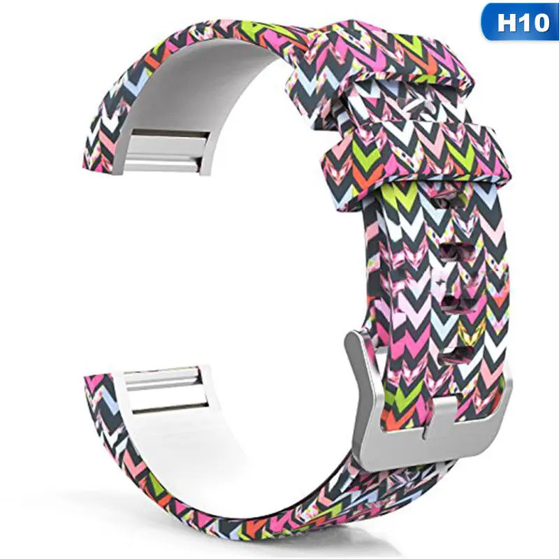10 Для Fitbit Charge 2 Смарт-часы ремешок на запястье полосы Мягкий регулируемый сменный Браслет спортивный браслет для Fitbit Charge 2 - Цвет: 10