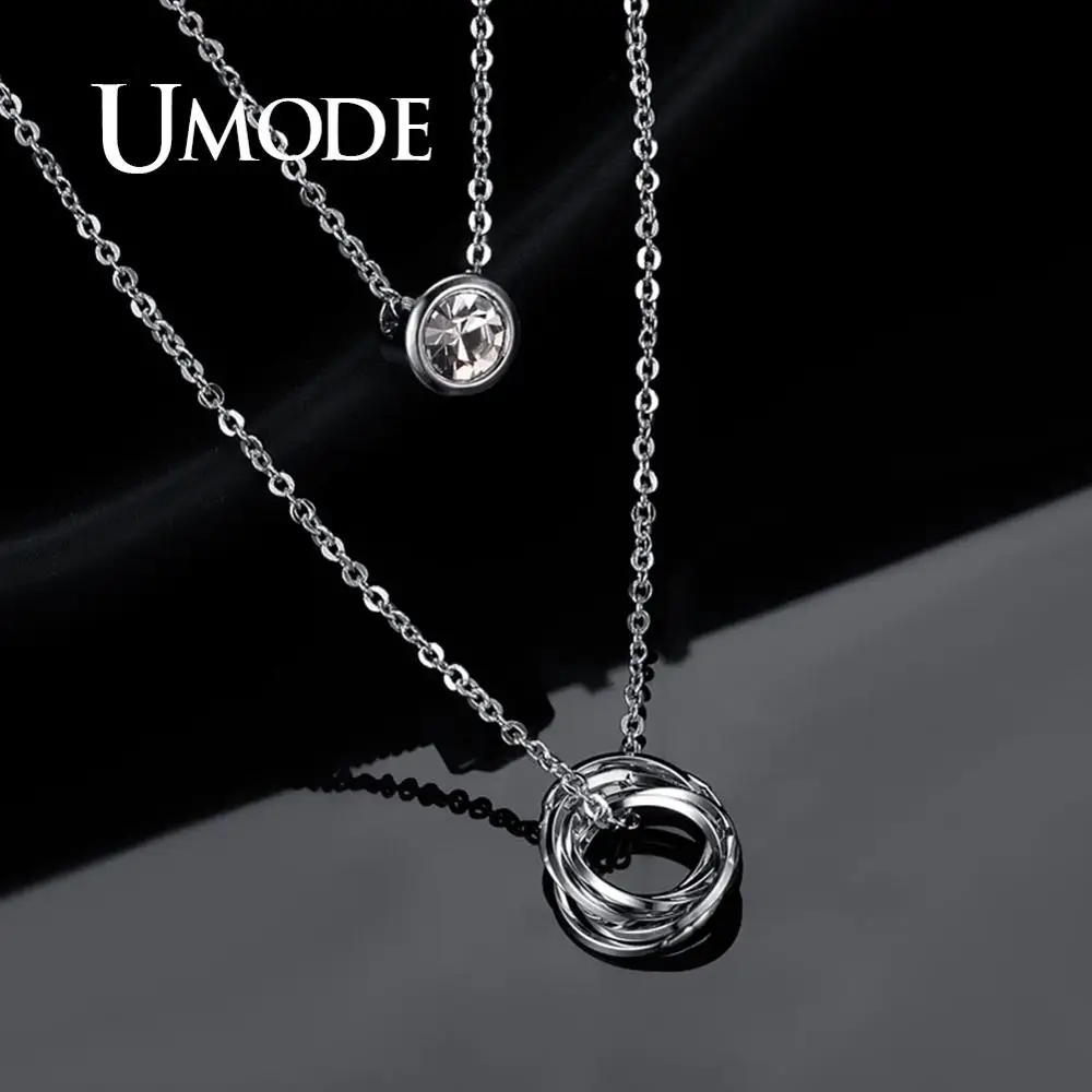 UMODE женское длинное ожерелье с цепочкой, колье, дизайн, женское винтажное модное ювелирное изделие, вечерние UN0119B