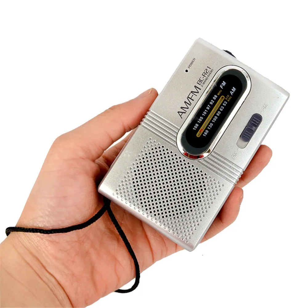 Мини портативный карманный AM/FM телескопическая антенна на батарейках радио приемник Прямая 1115 c0604