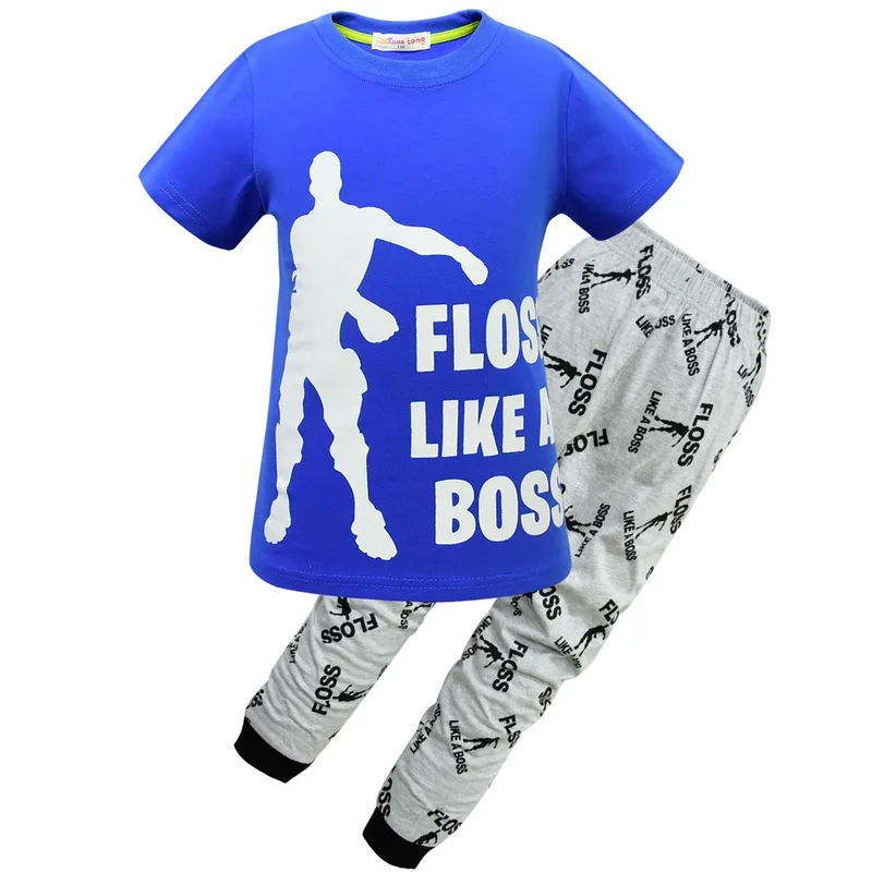 Спортивный костюм с надписью Floss Like A Boss детские пижамы для девочек на ночь одежда
