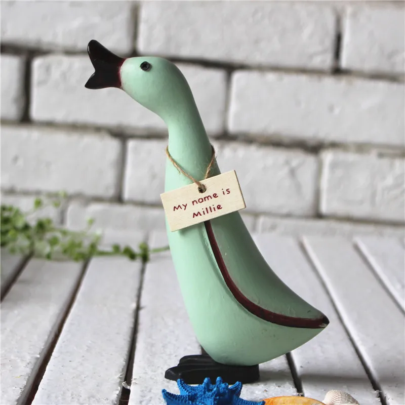 3 шт. творческие милые утки миниатюрные деревянные украшения для дома аксессуары