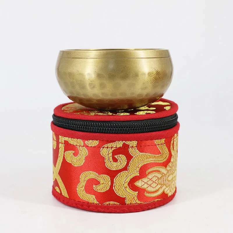 Непальская Поющая чаша ручной работы Подарочная коробка буддийская посуда ткань