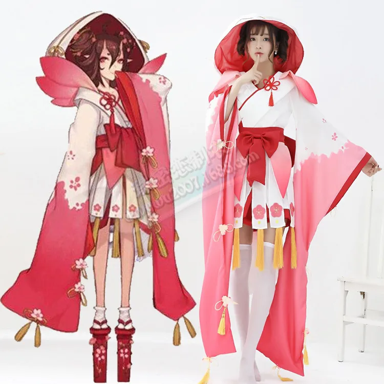 Костюм ведьмы Миллин косплей персиковый демон кимоно начального пробуждения
