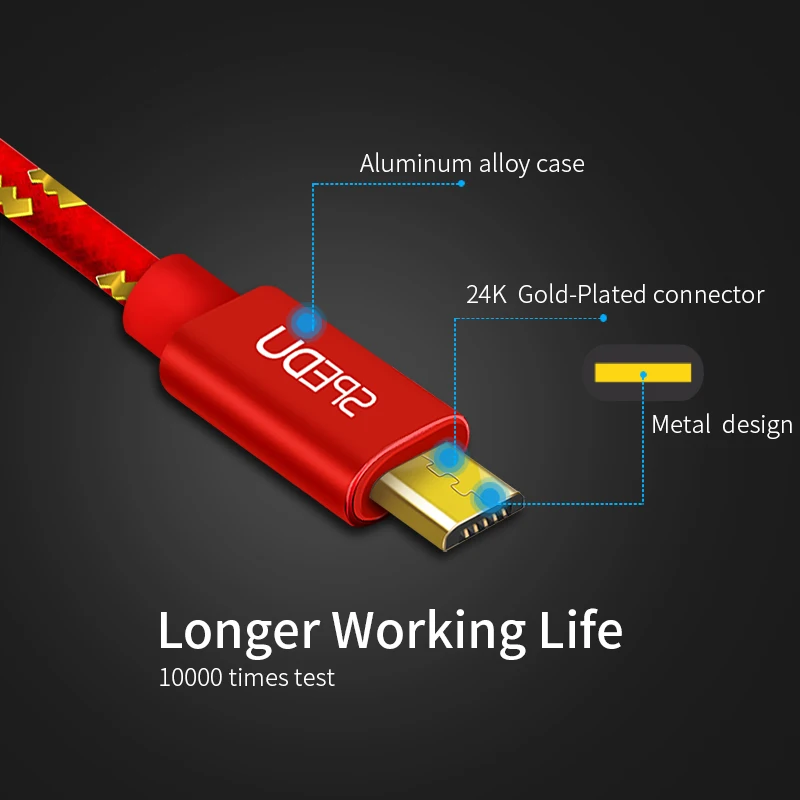 SPEDU usb type-c кабель для huawei mate 20 pro samsung galaxy s9 plus для xiaomi redmi note 7 Micro usb кабель для iphone xr xs 78