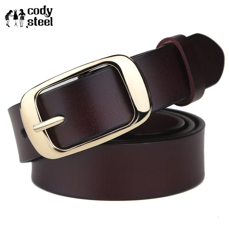 Лидер продаж 2019 женский ремень из спилка Cody Steel модный винтажный металлический с