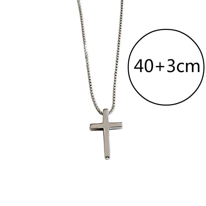 

Flyleaf 925 Sterling Silver Cross Necklaces & Pendants For Women Simple Fashion Student Girl Gift Jewelry