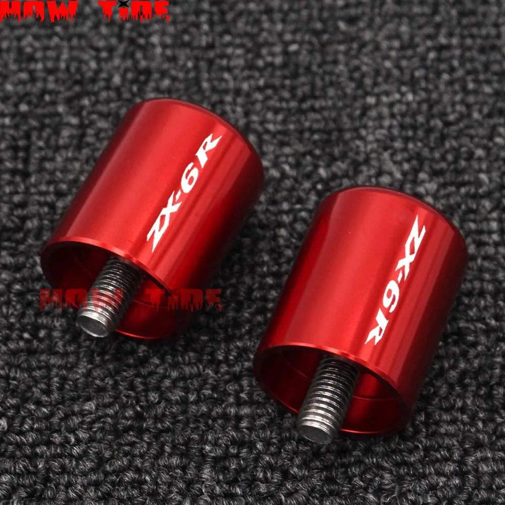 Red Аксессуары для мотоциклов Kawasaki ZX6R ЧПУ Руль Ручка зажим крышки рельса ZX-6R ZX 6R 2000 2001 2002 2003 2004 - Цвет: Red
