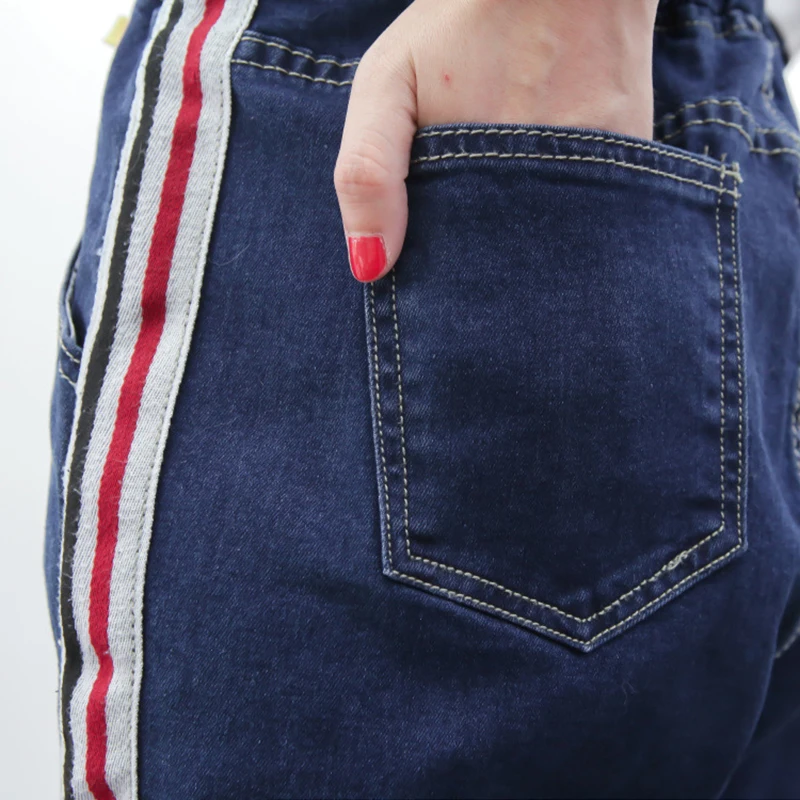 Большие размеры 5XL осенние свободные женские брюки до щиколотки для студентов