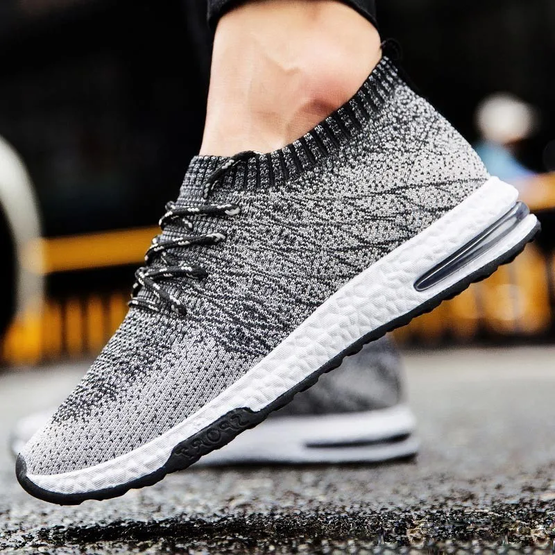 Casual Sport Shoes For Man Fly-Weave Male Outdoor Running Comfortable Boots Breathable Fashion Sneakers Sock Sneaker Designer |