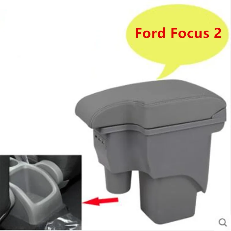 Для Ford Focus 2 подлокотник коробка центральный магазин содержимое коробка для хранения Ford focus подлокотник коробка