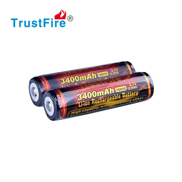 Оригинальный TrustFire 3 7 V 3400mAh 18650 перезаряжаемый литий ионный аккумулятор с защитой