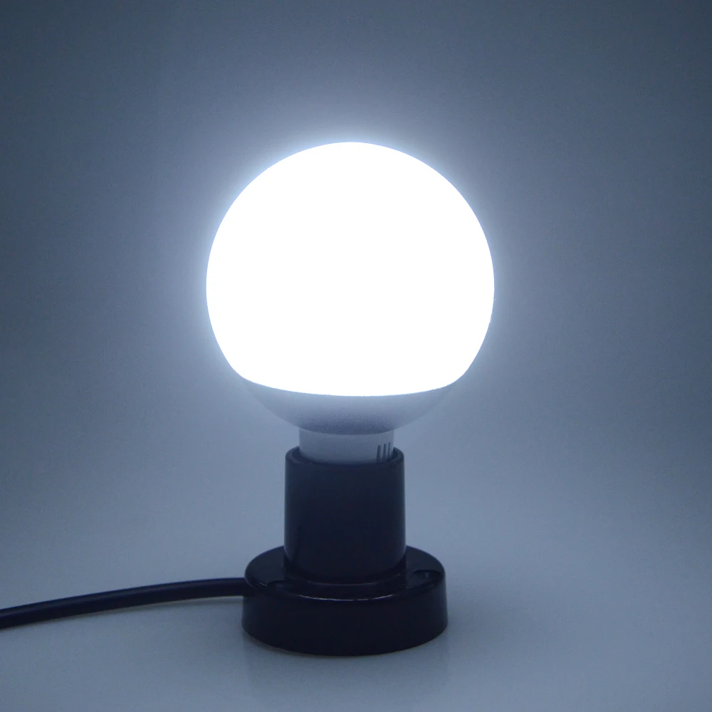 Светодиодная лампа E27 мощность 5 Вт 6 8 10 AC85 265V SMD5730 улучшенный чип 360 градусов