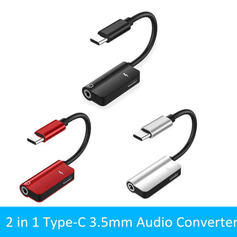 Usb type C мм до 3 5 адаптер для наушников зарядное USB аудио кабель Aux Jack Xiaomi Mi6 MIX2