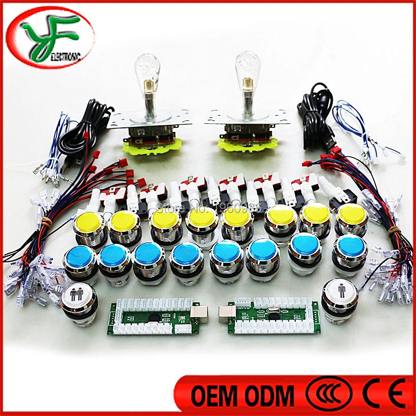 Набор аркадных пачек Zero delay Raspberry Pi аркадная игра светодиодный джойстик 5 В