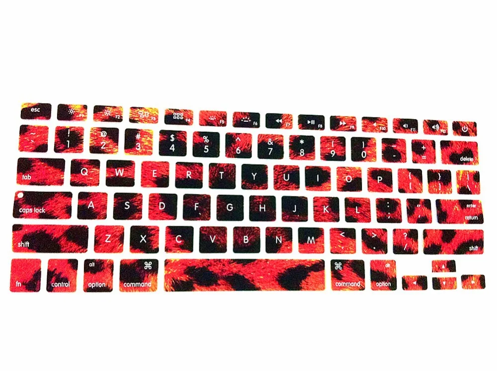 

3D Leopard Pattern Silicone Laptop Keyboard Skin Protector Cover Film Guard For All Apple Macbook Pro Air Retina 13 15 17