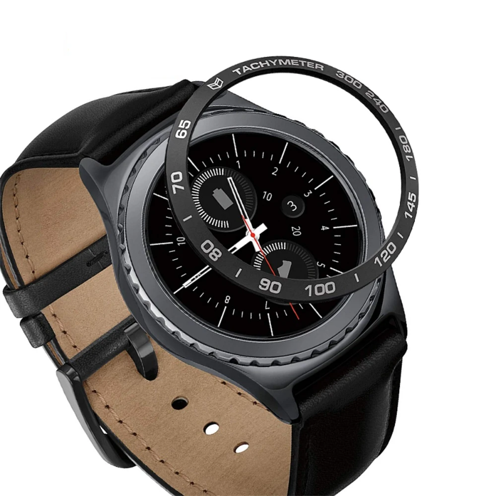 Для samsung gear S2 Classic/Sport ободок кольцо из нержавеющей стали металлический корпус крышка смарт часы замена аксессуары ремешок Ремешок