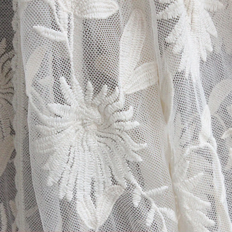 Lace Cardigan Crochet Floral Embroidery Blouse Kimono White Shirt Womens Tops And Blouses 2018 Hippie Boho Mesh |