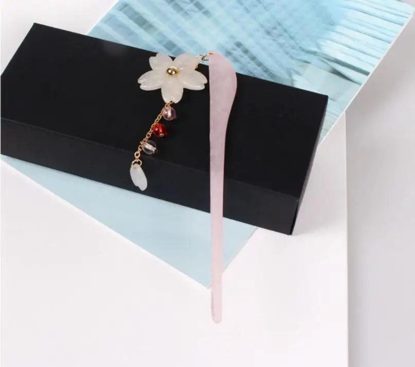 Timlee H027 Бесплатная доставка Красивые Розовые Сакура вишневого цвета заколки для