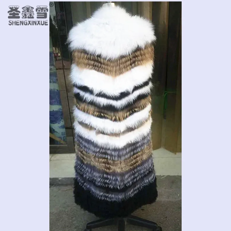 Меховая Шуба на заказ разноцветная шуба из меха лисы норки размер L 6XL|mink coats|mink fur