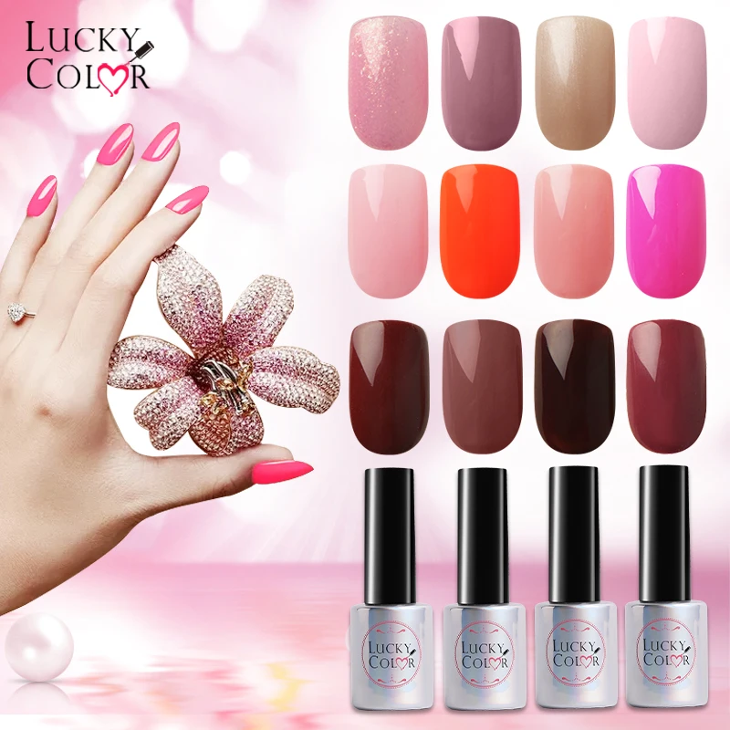 Гель-лак телесного цвета для коричневого геля лак для ногтей розовый замачиваемый УФ светодиодный лак Инструменты для дизайна ногтей 10 мл 22 цвета