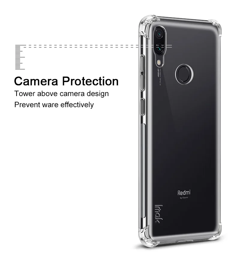 IMAK углы чехол с "воздушной подушкой" для Xiao mi Red mi Note 8 Pro 7 6 7A 6A K20 mi 9T Pro Мягкий ТПУ чехол для Red mi Note8 Матовая силиконовая крышка