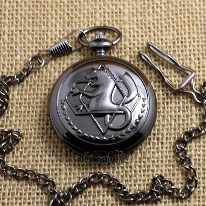 Новые наручные часы Dark Tone с цельным алхимиком карманные для косплея Эдвард Элрик