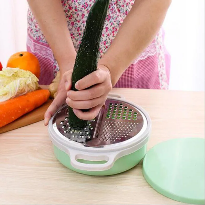 Многофункциональная измельченная миска с овощерезкой из нержавеющей стали
