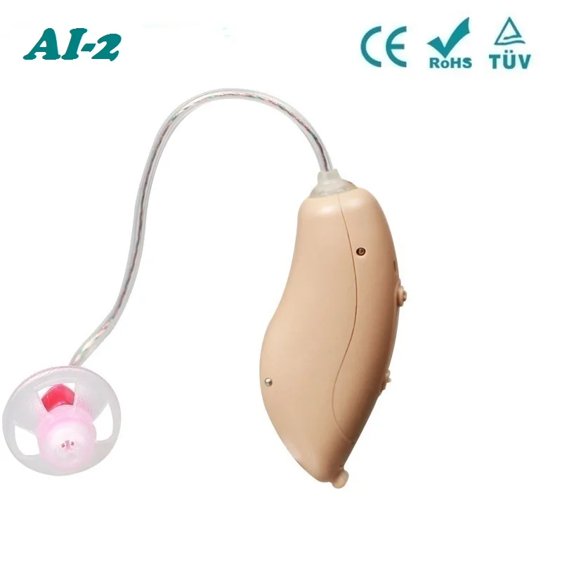 Left Ear AI-2 RIC Acosound мини слуховой аппарат программируемые слуховые аппараты цифровые слуховые аппараты маленькие RIC звуковые усилители слуховые аппараты - Цвет: Left Ear