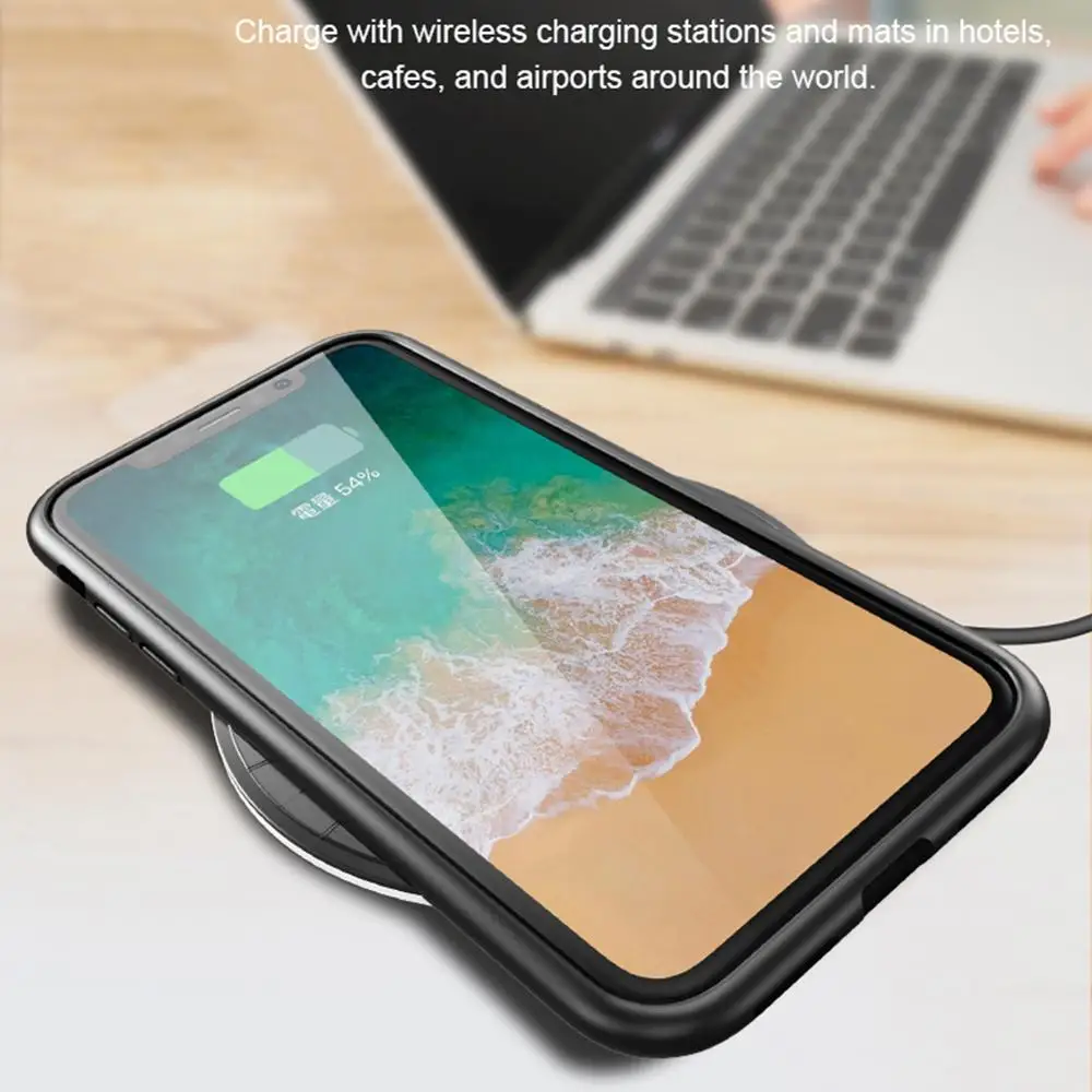 Магнитный адсорбционный чехол для iPhone X XS Max XR 8 7 6 6S Plus накладка из закаленного