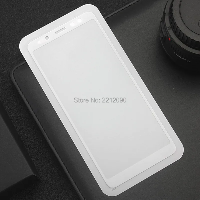2.5D Full Glue Cover Tempered Glass Screen Protector For Samsung Galaxy A8 2018 Anti Fingerprint Film | Мобильные телефоны и