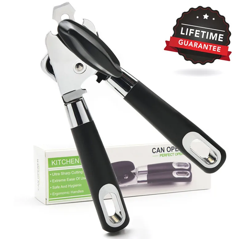 Высококачественный Прочный сверхмощный хромированный ручной консервный нож из