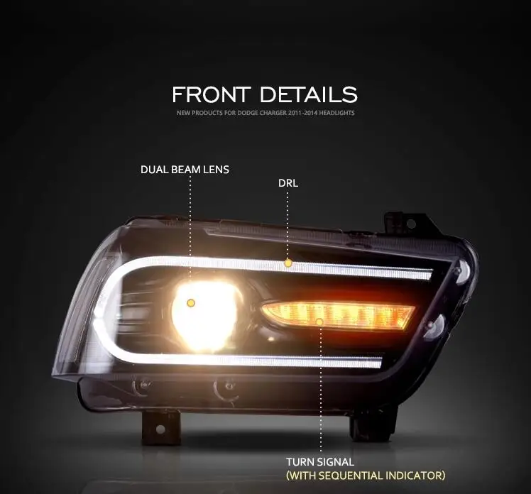 Автомобильный бампер зарядное устройство головной светильник HID светодиодный 2011